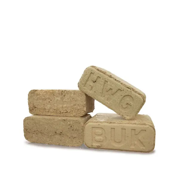 Heizfuxx RUF Classic White Holzbriketts 960 kg Palette 96x10 kg Weißholz RUF-Form Heizwert ≥4,8 kWh/kg