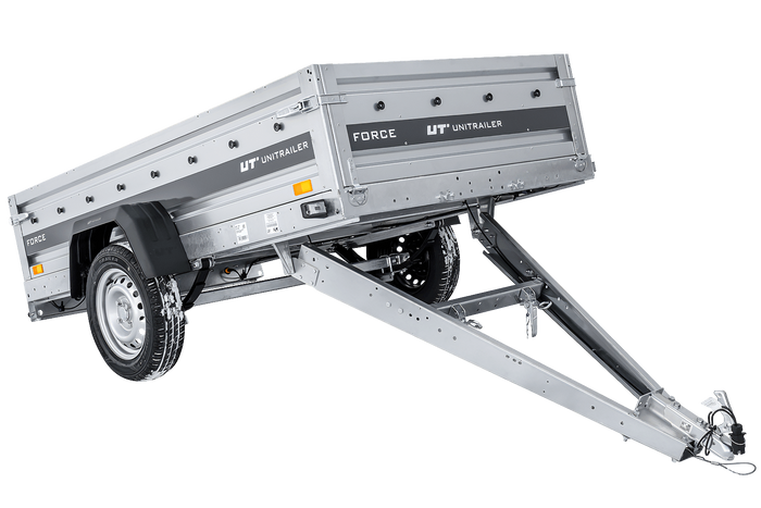 Ungebremster Anhänger mit Blattfedern 230×125 UNITRAILER FORCE 230/R KIPP-Neu