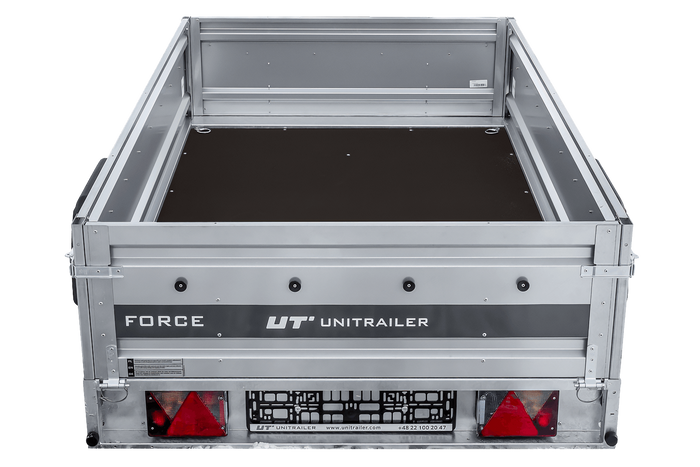 Ungebremster Anhänger mit Blattfedern 230×125 UNITRAILER FORCE 230/R KIPP-Neu