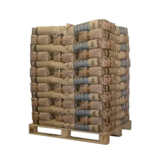 Badger Holzpellets ENplus A1 DINplus 975 kg Palette 65x15 kg 6 mm Nadelholz Heizwert ≥4,6 kWh/kg
