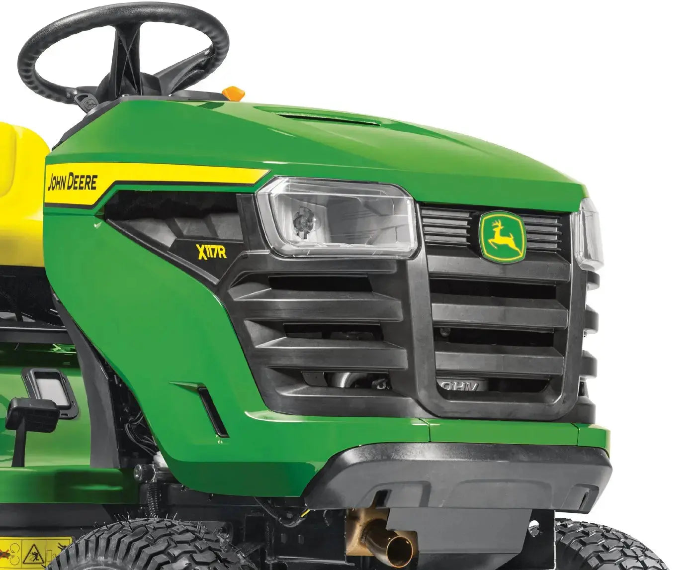 John Deere X117R Rasentraktor 92 cm Schnittbreite 17,5 PS Briggs & Stratton Motor Hydrostat 300 L Fangkorb Aufsitzmäher