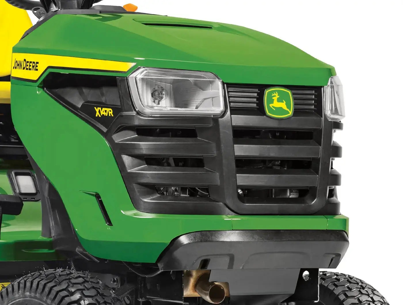 John Deere X147R Rasentraktor 92 cm Schnittbreite 20 PS V-Twin Motor Hydrostat 300 L Fangkorb Aufsitzmäher