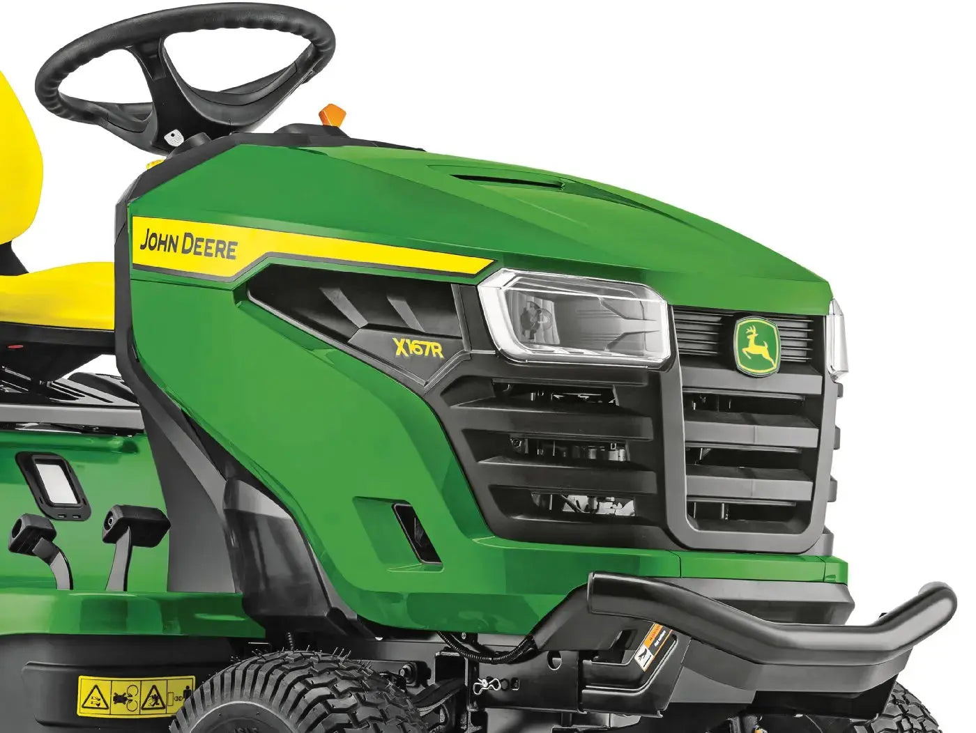 John Deere X167R Rasentraktor 107 cm Schnittbreite 20 PS V-Twin Motor Hydrostat 300 L Fangkorb Aufsitzmäher