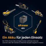 Stiga Akku-Aufsitzmäher Swift 372e mit 4 x 5 Ah Akkus und 1 x Ladegerät