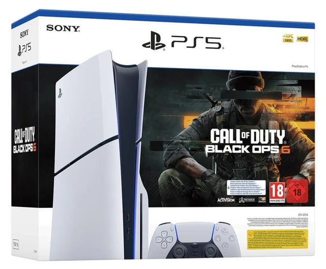 Sony PlayStation 5 PS5 Slim Disc Edition 1TB Bundle inkl. Call of Duty Black Ops 6 | 4K | Blu-ray | Weiß