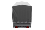 Anhänger 264×125 UNITRAILER FORCE 264 KIPP ungebremst mit H-1100 Rahmen und grauer Plane-Neu