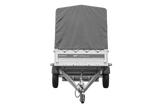 Anhänger 264×125 UNITRAILER FORCE 264 KIPP ungebremst mit H-1100 Rahmen und grauer Plane-Neu