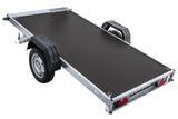 Anhänger 264×125 UNITRAILER FORCE 264 KIPP ungebremst mit H-1100 Rahmen und grauer Plane-Neu