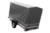 Anhänger 264×125 UNITRAILER FORCE 264 KIPP ungebremst mit H-1100 Rahmen und grauer Plane-Neu