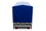 Anhänger 264×125 UNITRAILER FORCE 264 KIPP ungebremst mit H-1100 Spriegel und blauer Hochplane-Neu