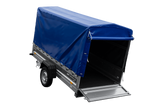 Anhänger 264×125 UNITRAILER FORCE 264 KIPP ungebremst mit H-1100 Spriegel und blauer Hochplane-Neu