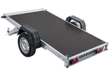 Anhänger mit Blattfedern 230×125 UNITRAILER FORCE 230/R KIPP mit H-1100 Spriegel und grauer Hochplane-Neu