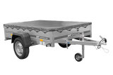 Autotransportanhänger 200×125 UNITRAILER GARDEN 201 KIPP mit H-0-Rahmen und grauer Plane-Neu