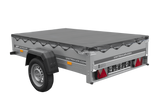 Autotransportanhänger 200×125 UNITRAILER GARDEN 201 KIPP mit H-0-Rahmen und grauer Plane-Neu