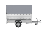 Autotransportanhänger 230×125 UNITRAILER FORCE 230 KIPP mit BIS-Seitenwänden, H-800-Rahmen und grauer Plane-Neu