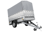 Autotransportanhänger 230×125 UNITRAILER FORCE 230 KIPP mit BIS-Seitenwänden, H-800-Rahmen und grauer Plane-Neu