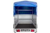 Autotransportanhänger 264×125 UNITRAILER FORCE 264 KIPP mit BIS-Seitenwänden, H-800-Rahmen und blauer Plane-Neu