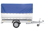 Autotransportanhänger 264×125 UNITRAILER FORCE 264 KIPP mit BIS-Seitenwänden, H-800-Rahmen und blauer Plane-Neu