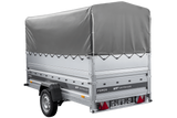 Autotransportanhänger 264×125 UNITRAILER FORCE 264 KIPP mit BIS-Seitenwänden, H-800-Rahmen und grauer Plane-Neu