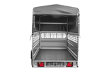 Autotransportanhänger 264×125 UNITRAILER FORCE 264 KIPP mit Gitterwänden, H-800 Rahmen und grauer Plane-Neu