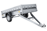 Einachsiger Anhänger auf Blattfedern 264×125 UNITRAILER FORCE 264/R KIPP mit BIS-Seitenwänden und Aluminiumabdeckung-Neu