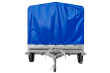 Autotransportanhänger auf Federn 264×150 UNITRAILER GARDEN 265/R KIPP mit H-1100 Rahmen und blauer Plane-Neu