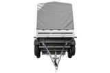 Der Anhänger Garden Trailer 264/2 KIPP MIT STÜTZRAD, H-1100-HOCHSPRIEGEL UND GRAUER PLANE-Neu