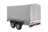 Der Anhänger Garden Trailer 264/2 KIPP MIT STÜTZRAD, H-1100-HOCHSPRIEGEL UND GRAUER PLANE-Neu