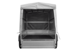 Der Anhänger Garden Trailer 264/2 KIPP MIT STÜTZRAD, H-1100-HOCHSPRIEGEL UND GRAUER PLANE-Neu