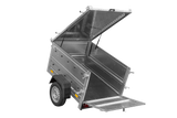 Einachsanhänger 150×106 UNITRAILER GARDEN 150 KIPP mit BIS-Seitenwänden und Aluminiumabdeckung-Neu