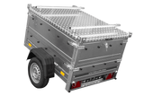 Einachsanhänger 150×106 UNITRAILER GARDEN 150 KIPP mit BIS-Seitenwänden und Aluminiumabdeckung-Neu