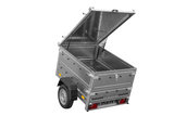 Einachsanhänger 150×106 UNITRAILER GARDEN 150 KIPP mit BIS-Seitenwänden und Aluminiumabdeckung-Neu