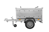 Einachsanhänger 150×106 UNITRAILER GARDEN 150 KIPP mit BIS-Seitenwänden und Aluminiumabdeckung-Neu