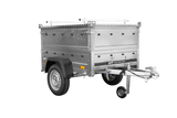 Einachsanhänger 150×106 UNITRAILER GARDEN 150 KIPP mit BIS-Seitenwänden und Aluminiumabdeckung-Neu