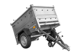 Einachsanhänger 150×106 UNITRAILER GARDEN 150 KIPP mit BIS-Seitenwänden und Aluminiumabdeckung-Neu
