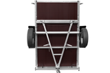 Einachsanhänger 200×125 UNITRAILER GARDEN 201 KIPP mit Gitterseitenwänden und grauer Abdeckung-Neu