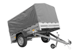 Einachsanhänger 200×125 UNITRAILER GARDEN 201 KIPP mit H-800 Rahmen und grauer Plane-Neu