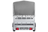 Einachsanhänger 230×125 UNITRAILER FORCE 230 KIPP mit Gitterseitenwänden, H-800 Rahmen und grauer Plane-Neu
