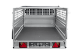 Einachsanhänger 230×125 UNITRAILER FORCE 230 KIPP mit Gitterwänden, H-0-Rahmen und grauer Plane-Neu