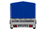 Einachsanhänger 230×125 UNITRAILER FORCE 230 KIPP mit H-800 Spriegel und blauer Plane-Neu