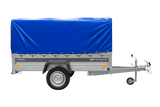 Einachsanhänger 230×125 UNITRAILER FORCE 230 KIPP mit H-800 Spriegel und blauer Plane-Neu