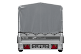 Einachsanhänger 230×125 UNITRAILER FORCE 230 KIPP mit H-800 Spriegel und grauer Hochplane-Neu