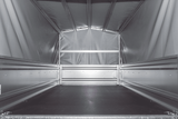 Einachsanhänger 230×125 UNITRAILER FORCE 230 KIPP mit H-800 Spriegel und grauer Hochplane-Neu