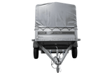 Einachsanhänger 230×125 UNITRAILER FORCE 230 KIPP mit H-800 Spriegel und grauer Hochplane-Neu