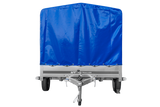 Einachsanhänger 264×150 UNITRAILER GARDEN 265 KIPP mit H-1100 Rahmen und blauer Plane-Neu