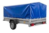 Einachsanhänger 264×150 UNITRAILER GARDEN 265 KIPP mit H-800 Rahmen und blauer Plane-Neu