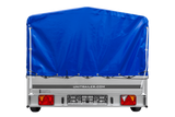 Einachsanhänger 264×150 UNITRAILER GARDEN 265 KIPP mit H-800 Rahmen und blauer Plane-Neu