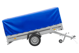 Einachsanhänger 264×150 UNITRAILER GARDEN 265 KIPP mit H-800 Rahmen und blauer Plane-Neu
