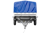 Einachsanhänger 264×150 UNITRAILER GARDEN 265 KIPP mit H-800 Rahmen und blauer Plane-Neu
