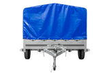 Einachsanhänger 264×150 UNITRAILER GARDEN 265 KIPP mit H-800 Rahmen und blauer Plane-Neu